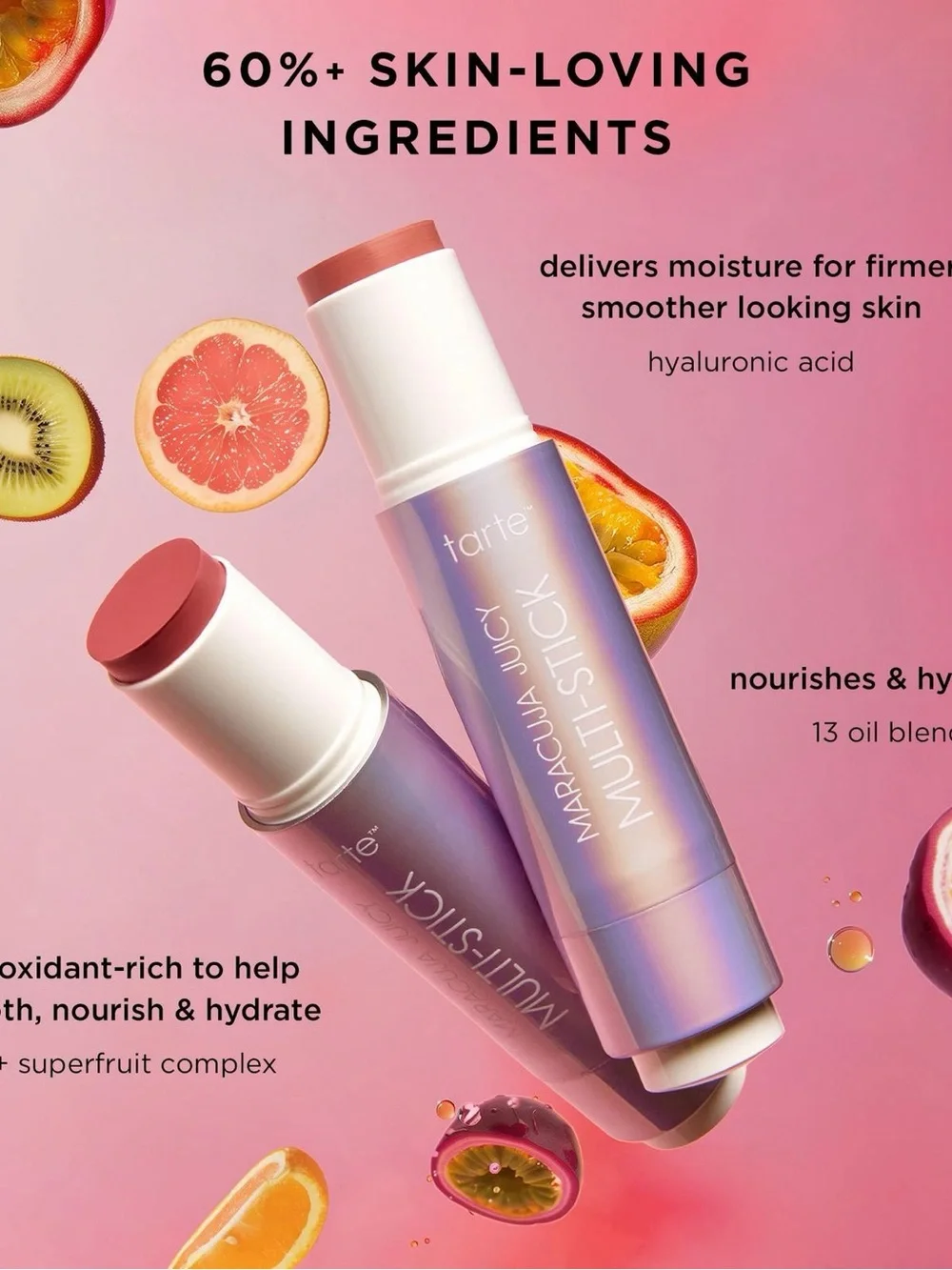 tarte Maracuja Juicy Lip & Cheek Multi-Stick - Bubblegum
